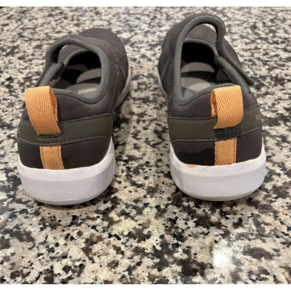 Vionic Sonnet Gray Mary Jane Comfort Sneakers Size 8W Walking Shoes Hook & Loop